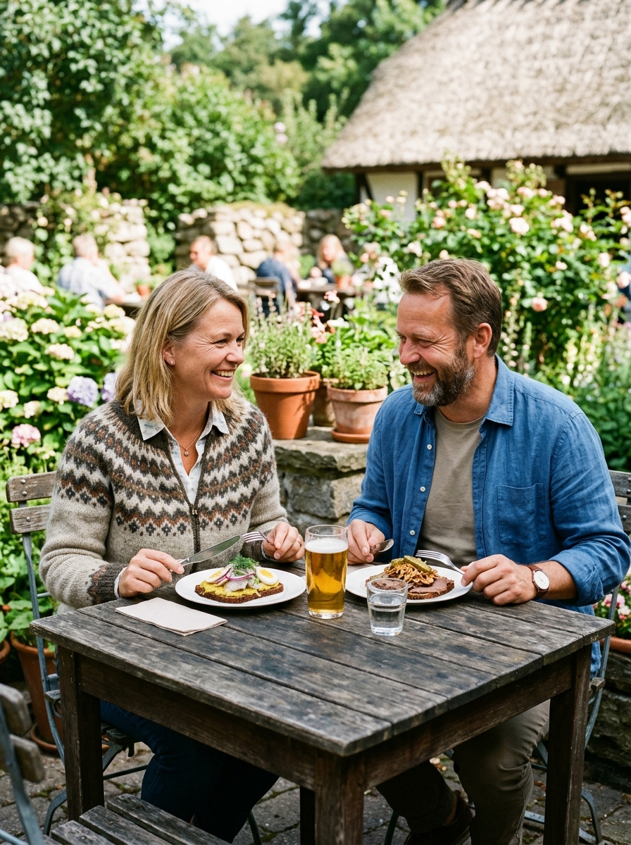 Frokost og lokalt smørrebrød inkluderet